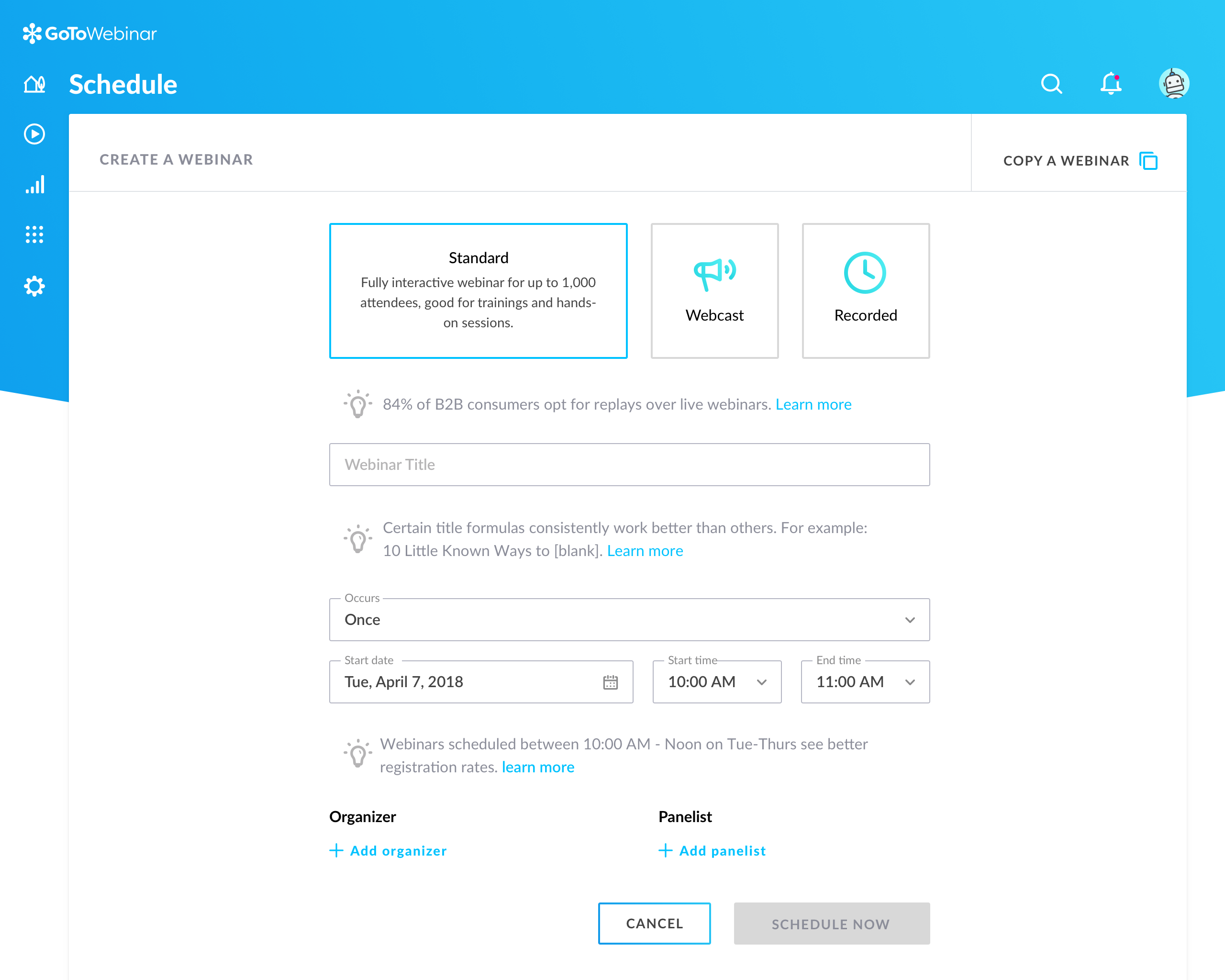 screenshot of GoTo Webinar